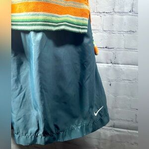 VTG Nike Mesh-Lined Training Shorts – XL | Grayish Teal | Y2K Vibes